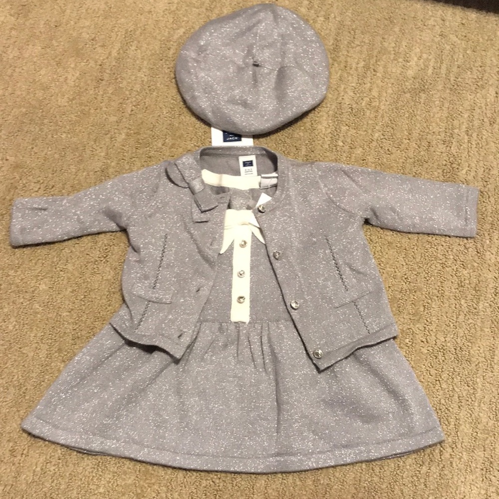 JANIE AND JACK SPARKLY OUTFIT SET